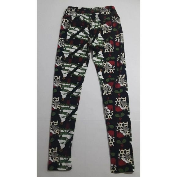 Lularoe OS Christmas cow Leggings - Picture 4 of 5